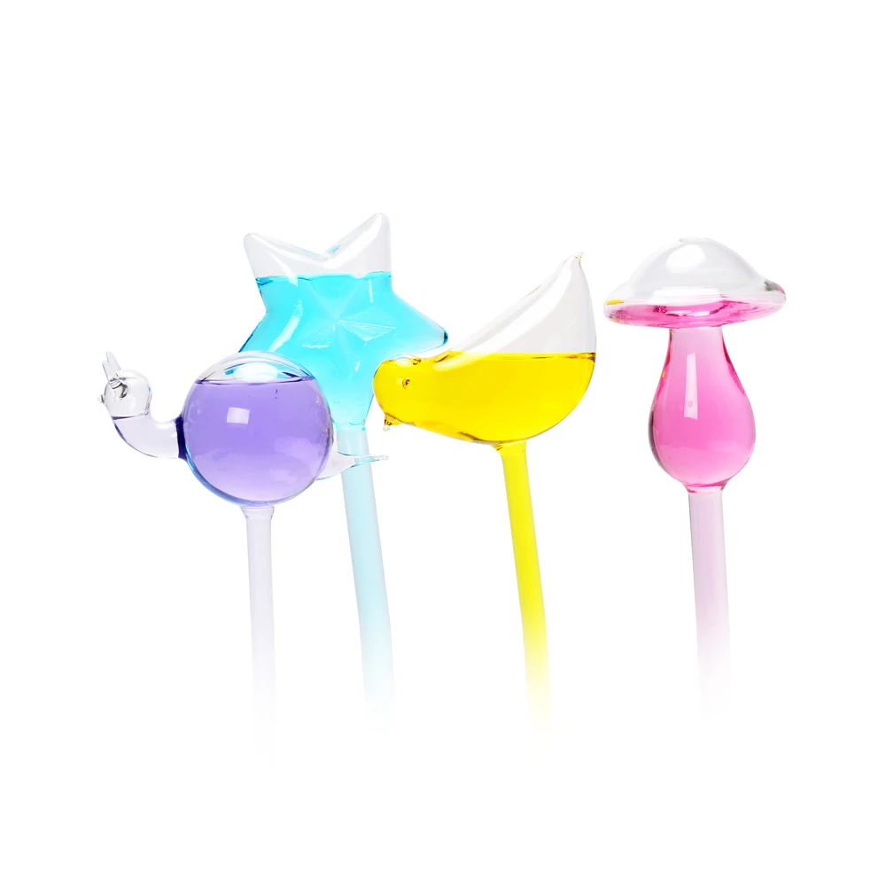 

5 Shapes Self Watering Spikes Garden Plants Houseplant Automatic Watering Device Glass Watering Cans For Flowers Plant
