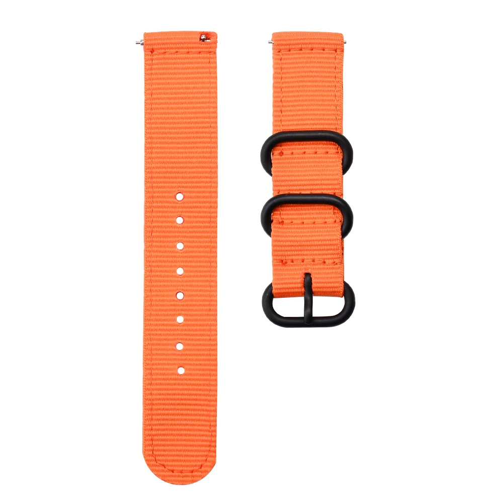 20 мм нейлон Спортивный Amazfit ремешок Bip для Amazfit Bip Garmin Vivoactive3 22 мм быстросъемный браслет для samsung Galaxy Watch 46 мм