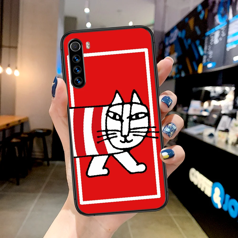 

Lisa Cute Larson Cat Phone Case For Xiaomi Redmi Note 7 8 8T 9 9S 4X 7 7A 9A K30 Pro Ultra black Hoesjes Silicone Waterproof