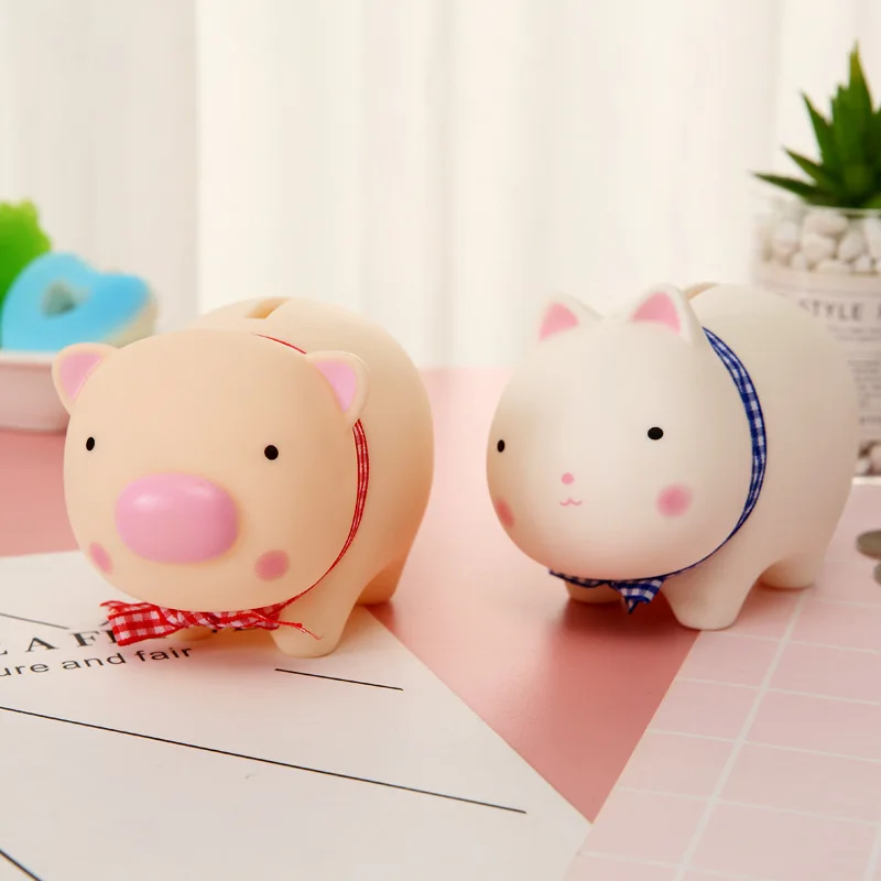 

Cute Vinyl Doll Childre Piggy Bank Money Boxes Kids Toys Desktop Decor Money Saving Box Children Piggy Money Bank Gift