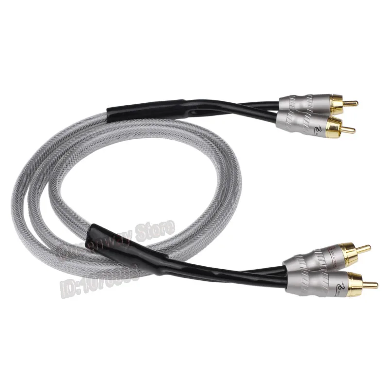 Кабель аудиосигнала double lotus 2-2 hi-Fi кабель RCA hi-end из чистой меди с одним кристаллом