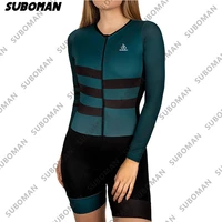 2021 womens cycling suit monkey triathlon jumpsuit summer cycling jersey suit mtb leotard pro team sports uniform ropa ciclism