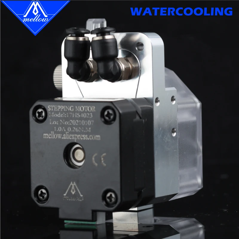 

Mellow 3D Printer Parts W-Bmg Water Cooled Extruder For 1.75 MM Ender 3 J-head Anet A8 cr-10 E3d V6 Super Volcano Nozzle Hotend