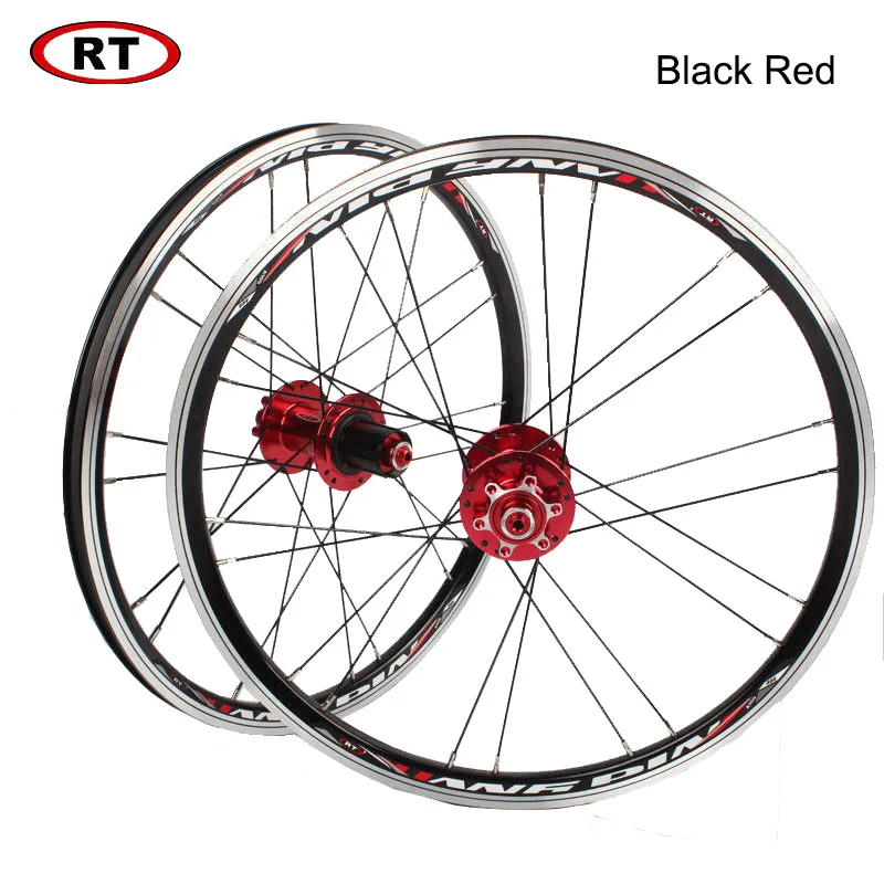 

20" Folding Bike Wheels Front Rear wheels set 100/135mm V&Disc brake 451/406 7-10s Aluminum Rims For BMX Bicycle Wheelset