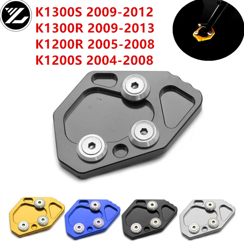 

Motorcycle Side Stand Kickstand Enlarge Extension Pad for BMW BMW K1300S 2009-2012 K1300R 2009-2013 K1200R 2005-08 K1200S 04-08