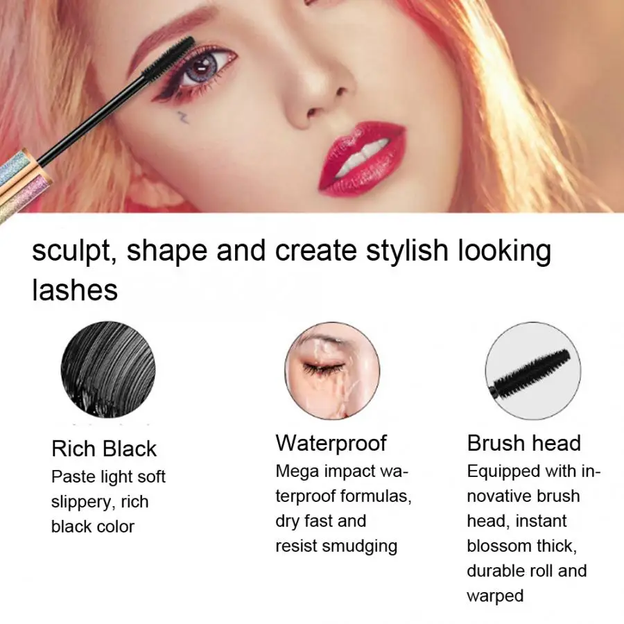 4D Водостойкая тушь для ресниц наращивание густых и долговечных инструмент