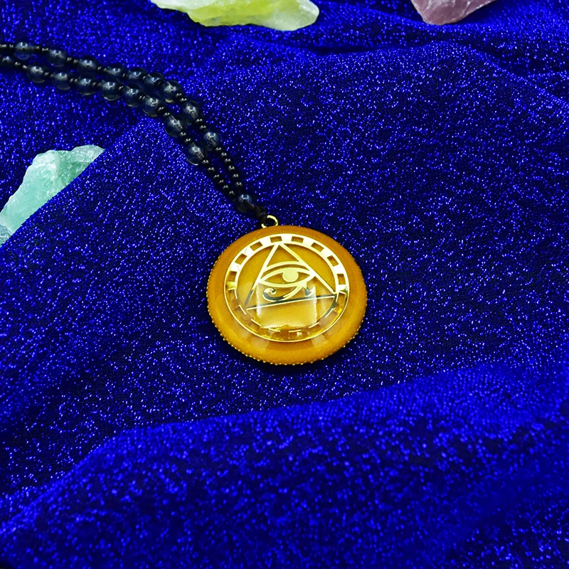 Оган кулон Horus глаз все телефонные карты глаза Orgonite энергии камень реики Чакра