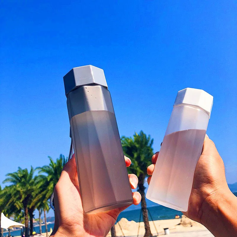 380 мл матовое бутылки с водой 4-Цвет украшением в виде кристаллов для воды