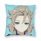 Smug Albedo Genshin Противоударная Подушка Чехол с рисунком чехол для подушки из полиэстера подарок для видеоигр накидка на подушку чехол для дома квадратный