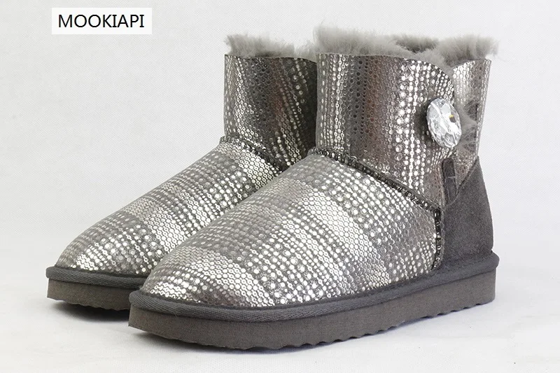 Новейшие высококачественные женские зимние сапоги в Европе 2019 году Натуральная