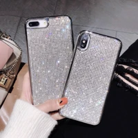 diamond back cover for iphone 11 12 pro xs max xr x 8 7 6s 6 plus all inclusive soft phone case quality shining anti fall cases