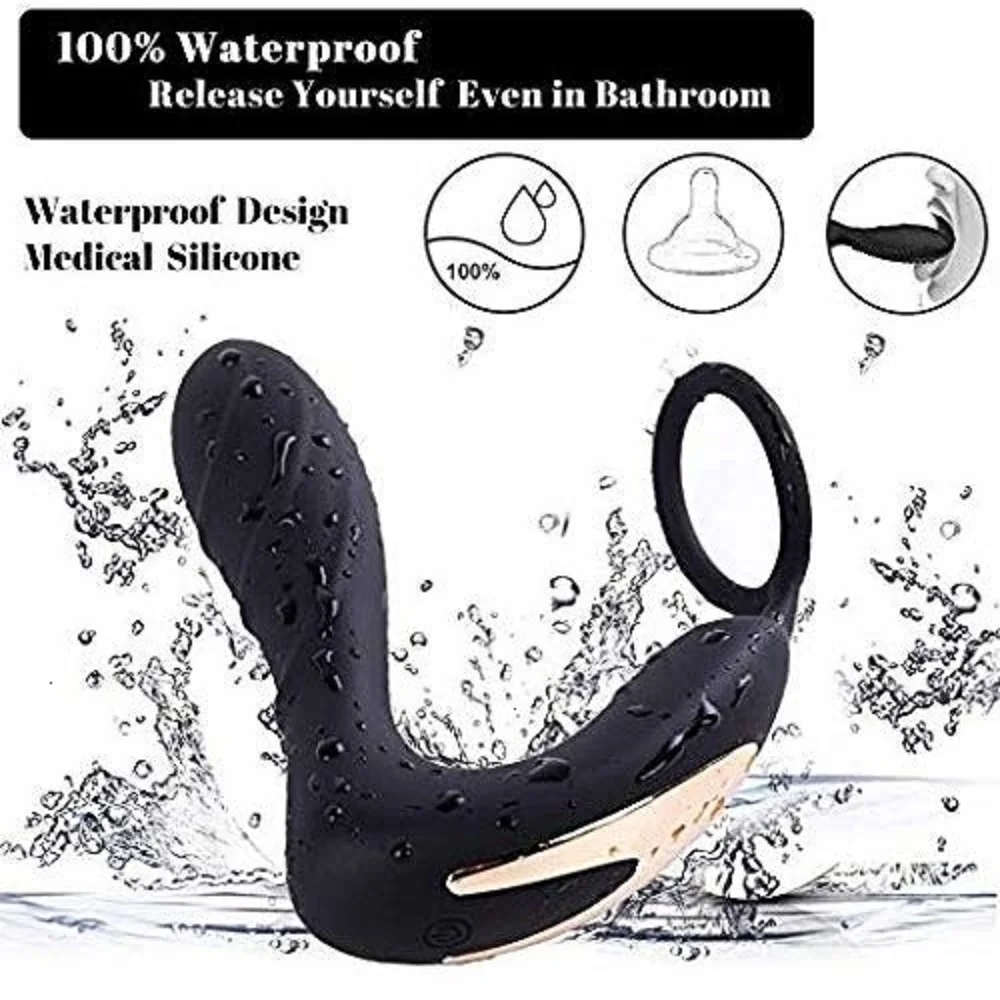 10 вибрирующий стимулятор для геев Мужской Массажер простаты вибратор с P Spot