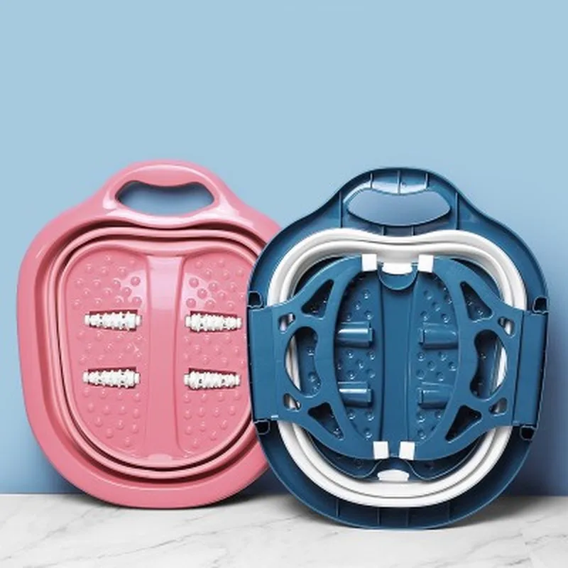 Креативные Складные портативные мойки для ног массажные раковины домашняя