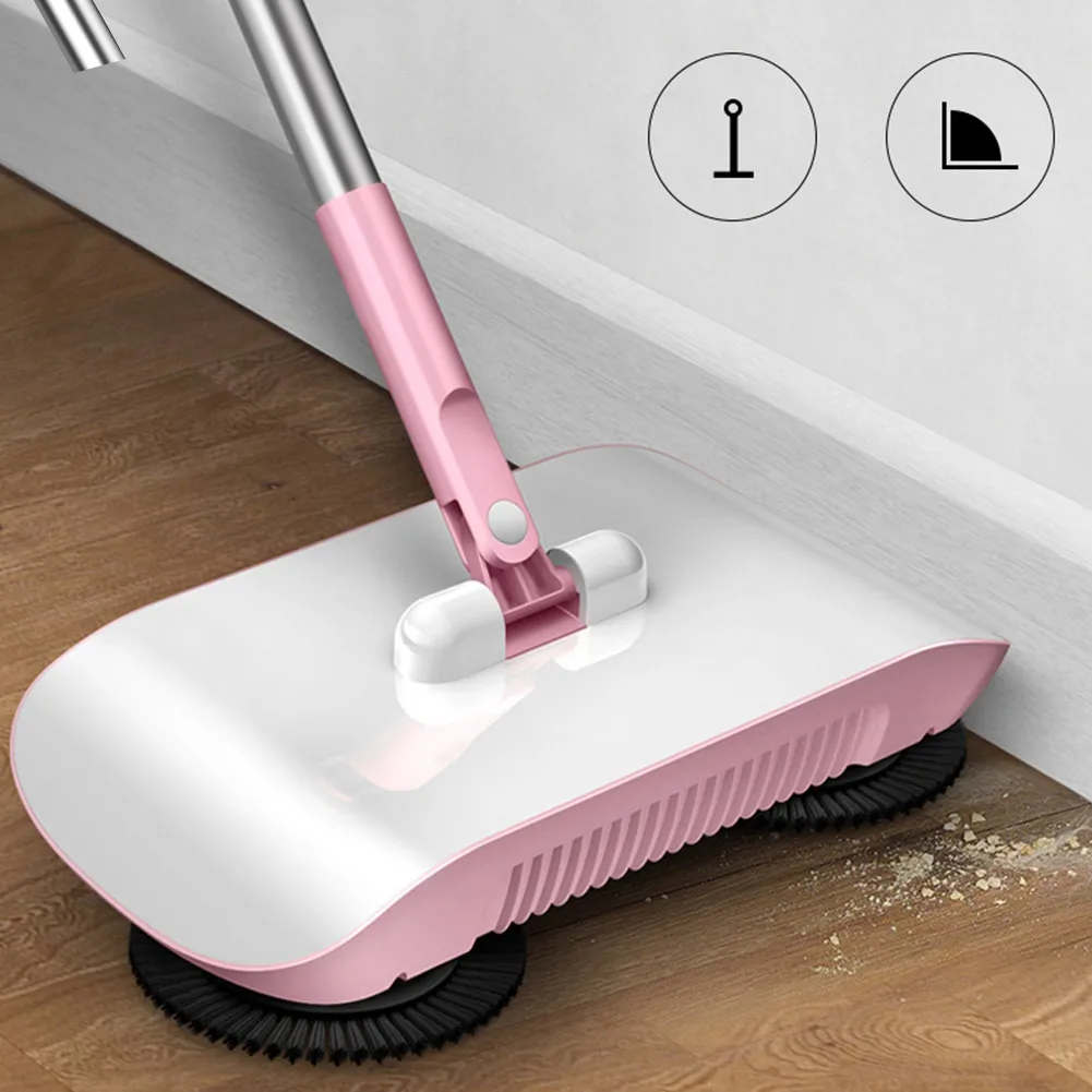 

NEW Automatic Hand Push Sweeper Magic Rotate Broom No Electric Household Cleaning Tool