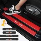 4 шт., автомобильные наклейки на порог, защита от царапин, углеродное волокно, для Mitsubishi RalliArt Lancer Rally I Art 10 Asx, автомобильные значок с эмблемой