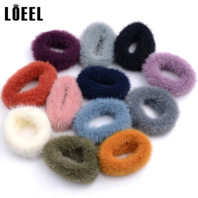 Женская плюшевая резинка для волос 6 цветов| |