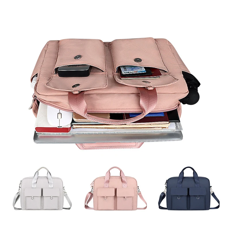 

Laptop Bag 13.3 14 15.6 inch Waterproof Notebook Bag Sleeve For Macbook Xiaomi Air Pro 13 15 Shoulder Handbag Briefcase Bags