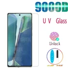 УФ-протектор экрана из закаленного стекла для Samsung Galaxy S21 Plus Note 20 Ультра S10 S20 S для детей 8, 9, 10, 21 E 5G S8 S9 протектор экрана жидкость изогнутый