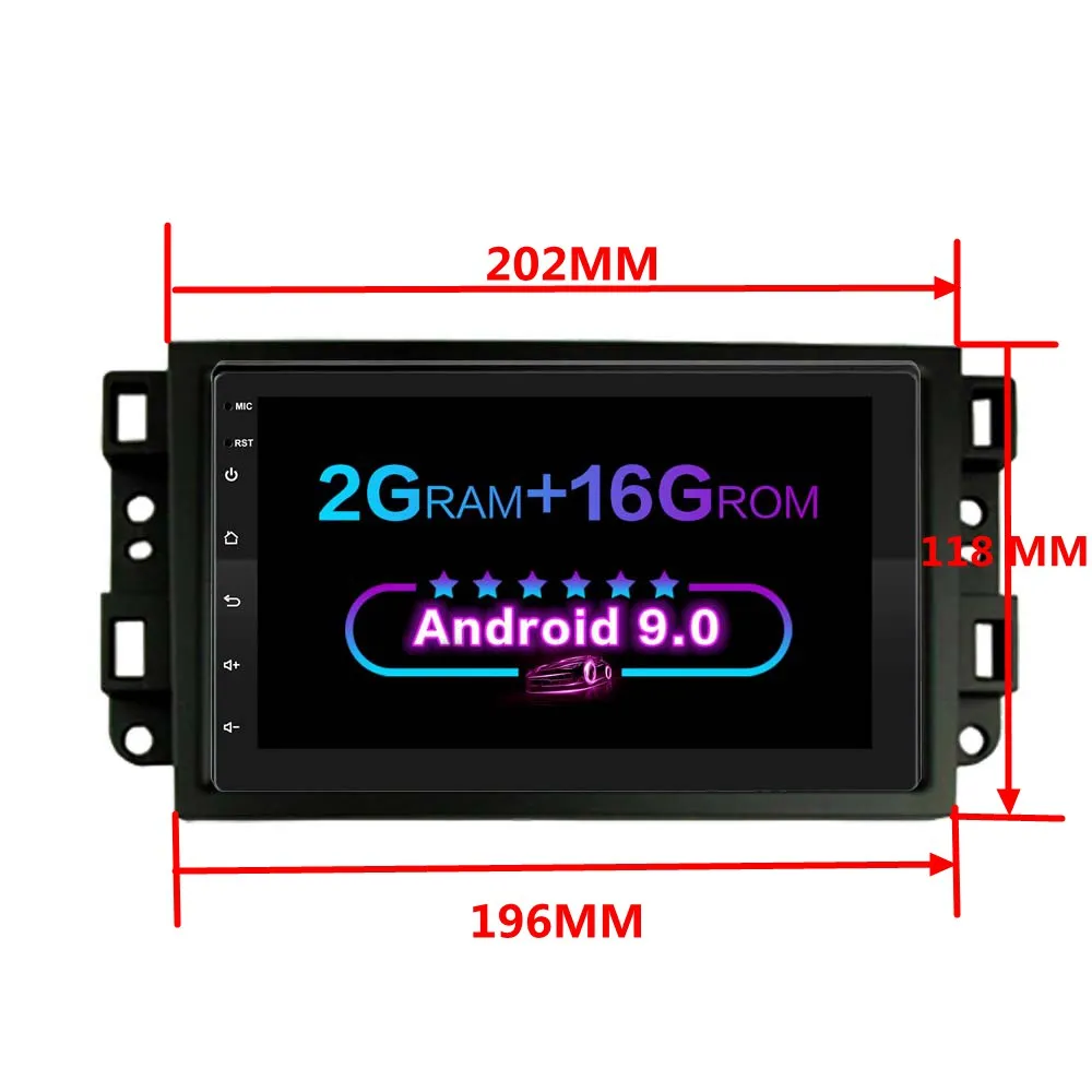 7 дюймовый 2G RAM Android 9 0 автомобильный DVD мультимедийный плеер для Chevrolet Lova Captiva Gentra