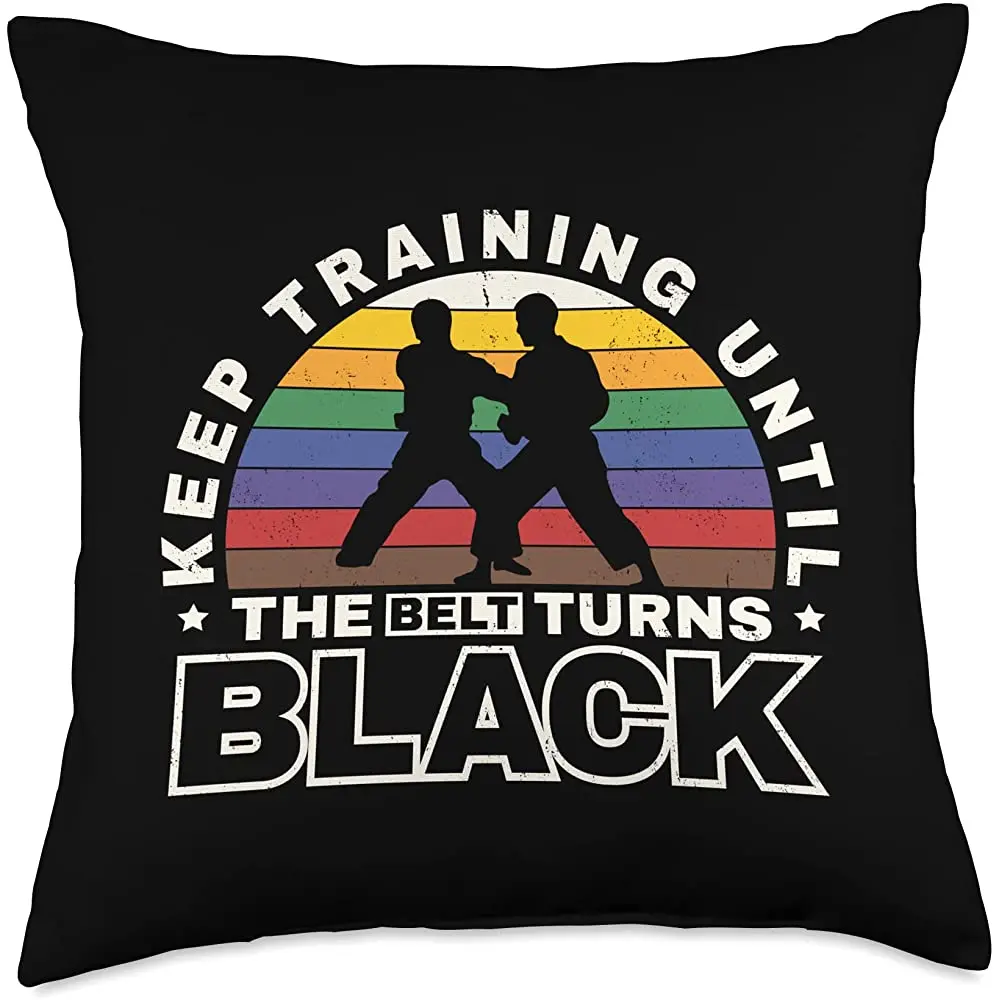 

Тренировочные футболки для боевых искусств, Детская декоративная подушка для карате, боевых искусств, 18x18, разноцветная