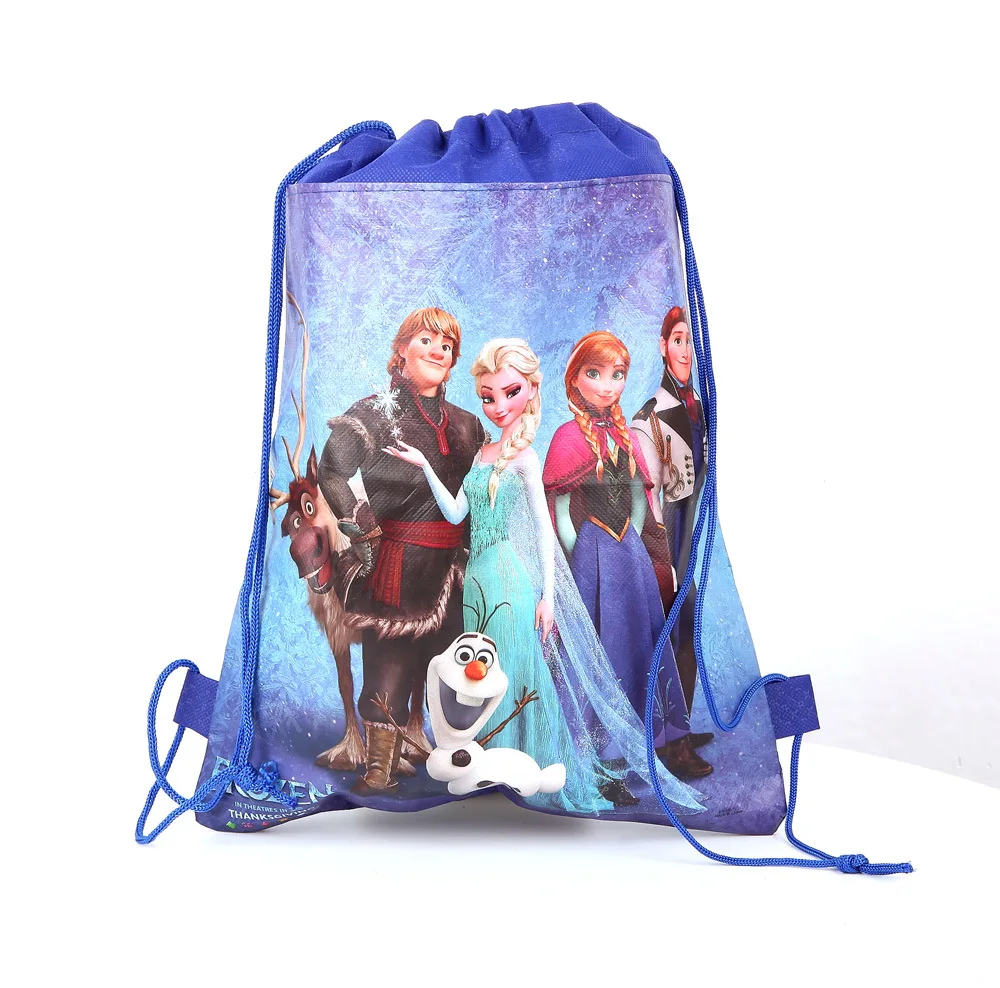 1Gift Bag 180*108 см вечерние скатерти с изображением Эльзы и Анны из мультфильма «Холодное сердце» для вечеринки в честь Дня Рождения - Цвет: 1Gift Bag