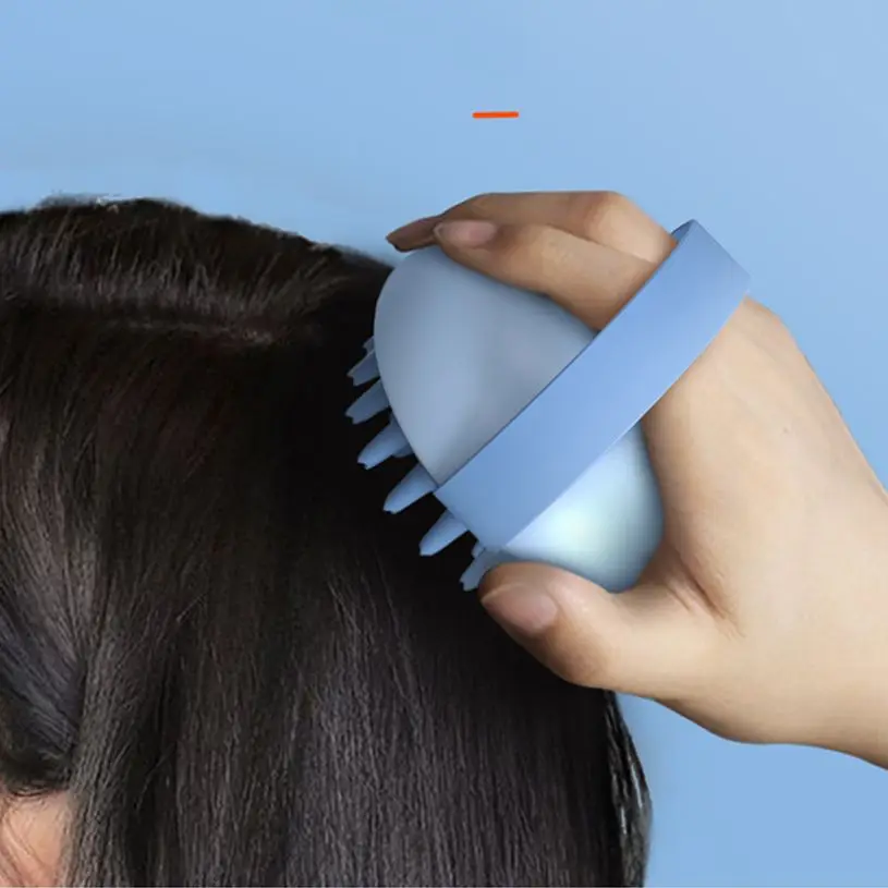 Щетка для массажа головы массажер шампуня Мягкий силикон способствует