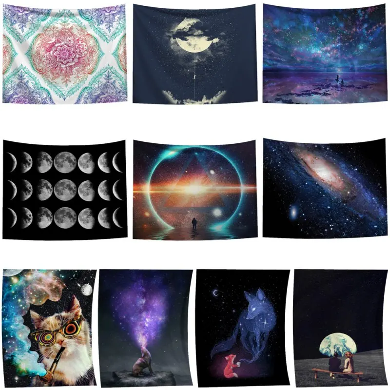 Настенный Гобелен 3D домашний декор с изображением планеты фон настенная ткань