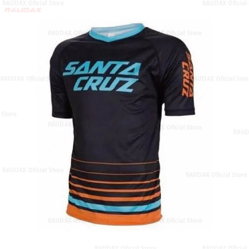 Мужские летние шорты рукавом Велоспорт Джерси внедорожный велосипед MTB downhil рубашка быстросохнущие дышащие