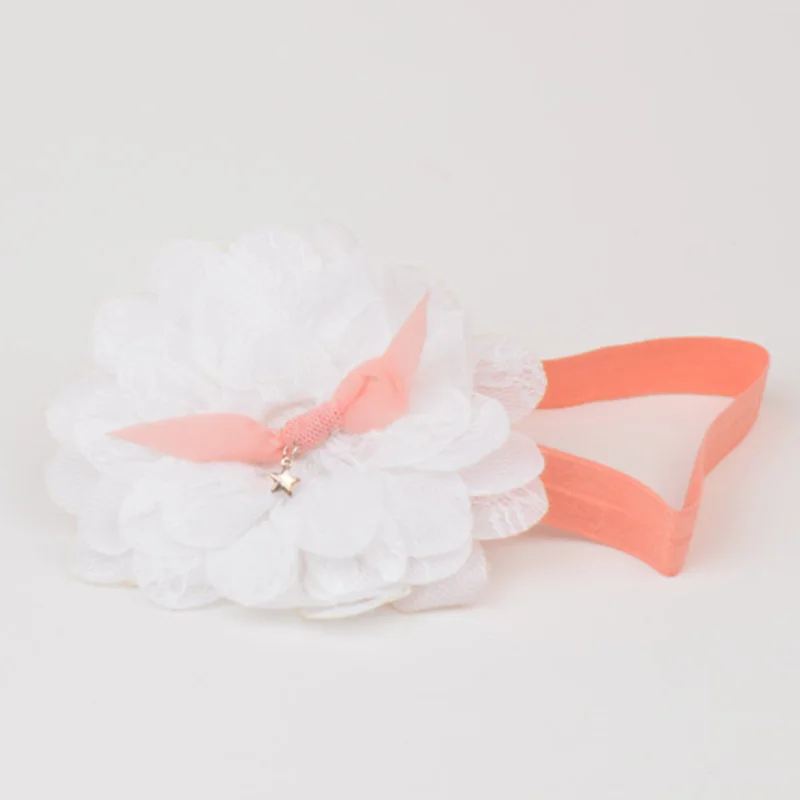 Кружевные цветочные Детские аксессуары для волос Принцесса маленьких девочек