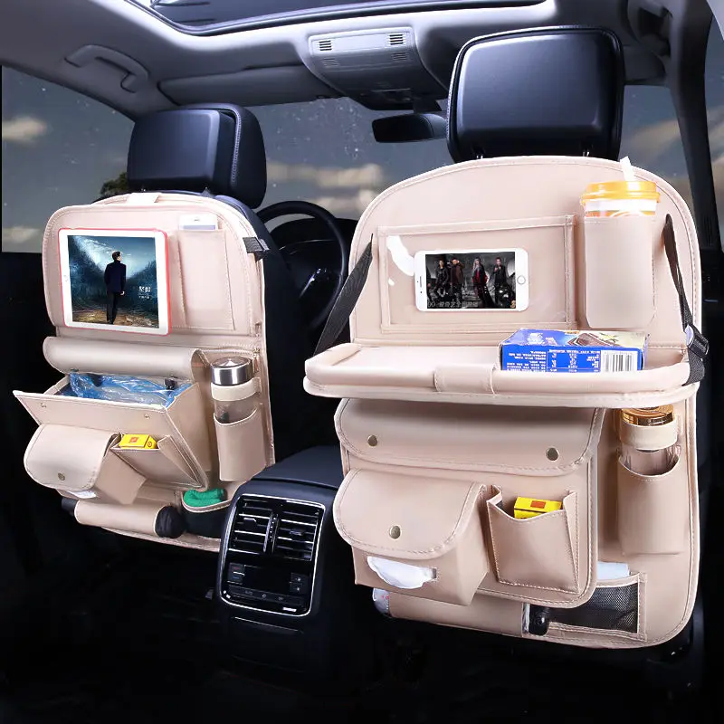 

Multifunctional Car Seat Back Storage Bag High-capacity Hanging Bag Rear Seat Shelf Foldable Desktop Interior Decoration Accesso