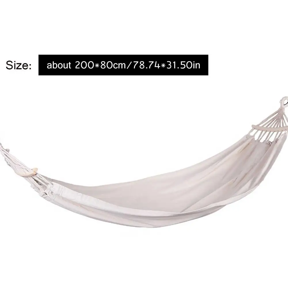 

Swing Poly-Cotton Hammock Indoor Balcony Hanging Anti-rollover Home Polyester Cotton Camping Hammock