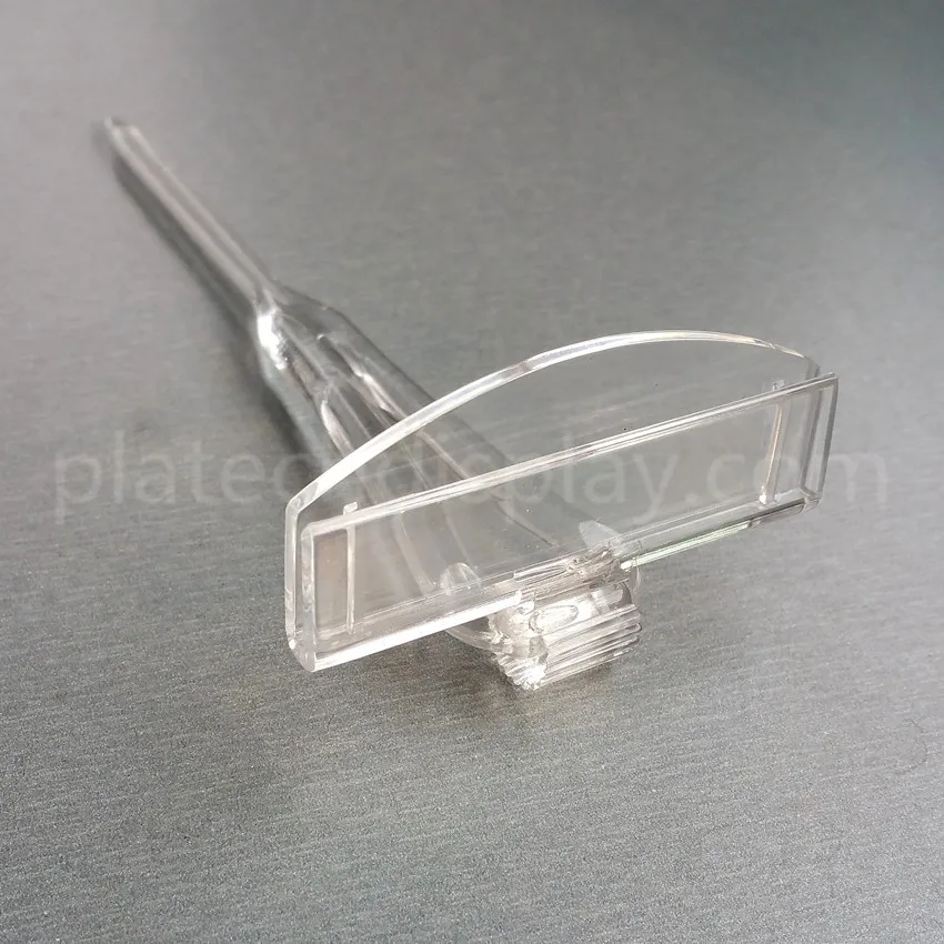 Поп пластиковый товар PC Clear клип знак плагина держатель для карт дисплей ценник в супермаркете свежая морская пищевая зона 30 шт