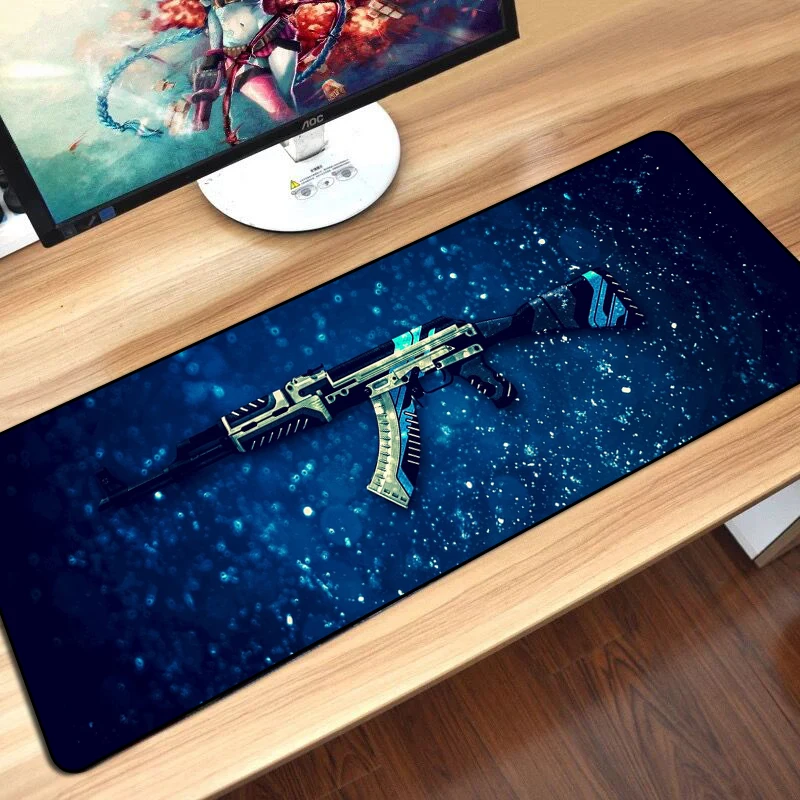 

Gaming Large Size CS GO Mouse Pad Mat CSGO Gun Mousepad for MackBook PC Computer for Dota2 CS Player Gaming Mouse Pad DIY Custom