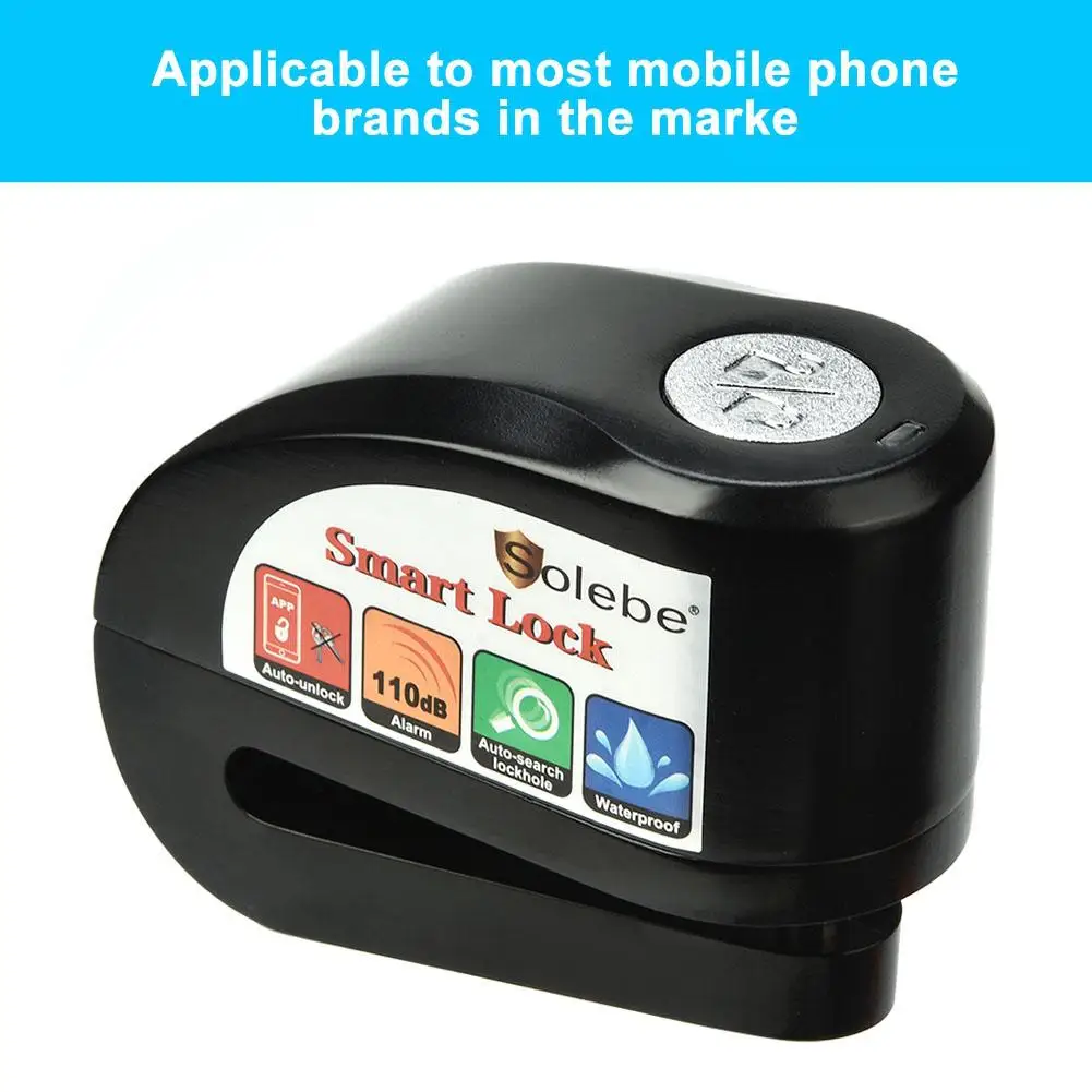 Y801 Смарт Bluetooth мотоцикла Велосипедные замки электрическая сигнализация Сенсор