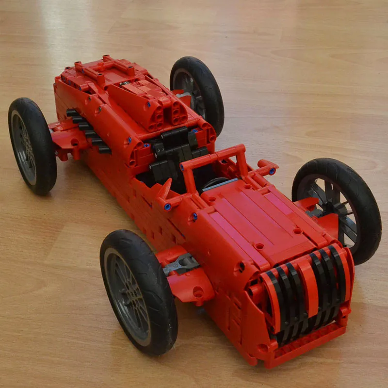 

Red Technic Racing Car Power Motor MOC Building Blocks Super Sports Racer Remote Control Vehicle Bricks Children Toys Kids Gifts