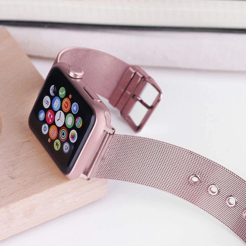 Нержавеющая сталь ремешок для наручных часов Apple Watch 42 мм 38 44 40 iWatch браслет 5/4/3/2/1