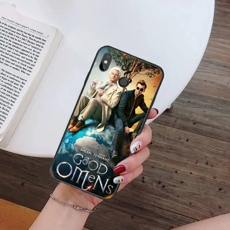 

Good Omen movie angel Phone Case For Xiaomi Redmi mi note max 3 5 6 8 9 10 t S SE lite pro Soft Silicone mobile bags