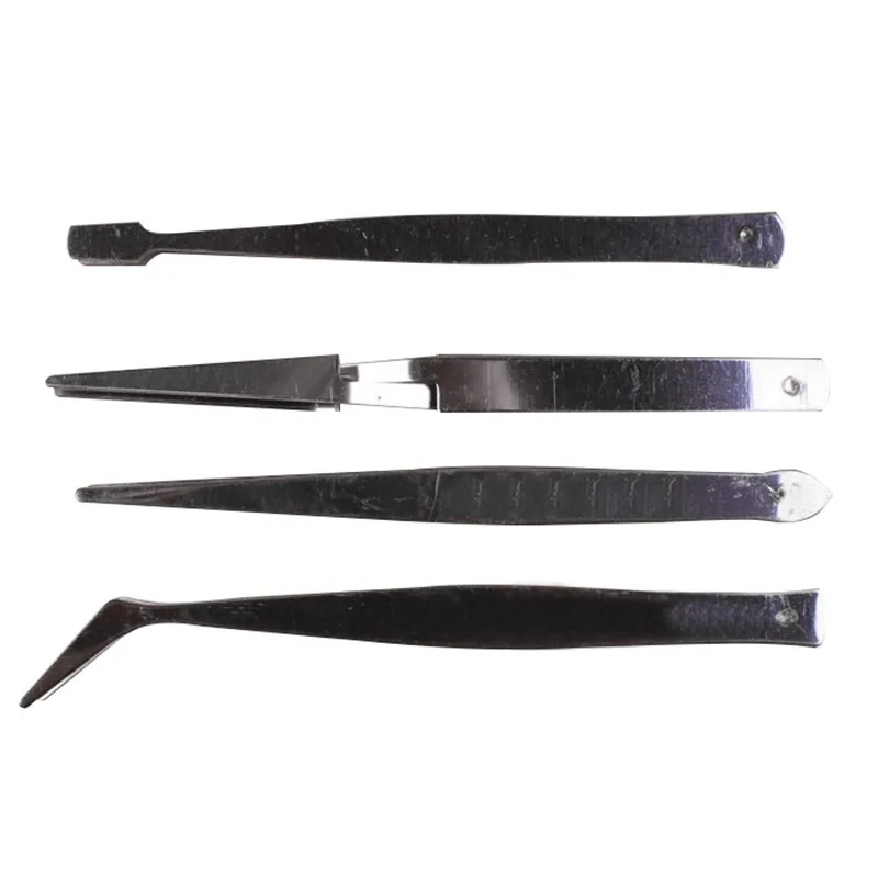 

Straight and Curved Elbow Nail Art Acrylic Gel Rhinestones Picking Tool Anti Acid Nipper Gem Decor Eyelash DIY Nail Tweezers