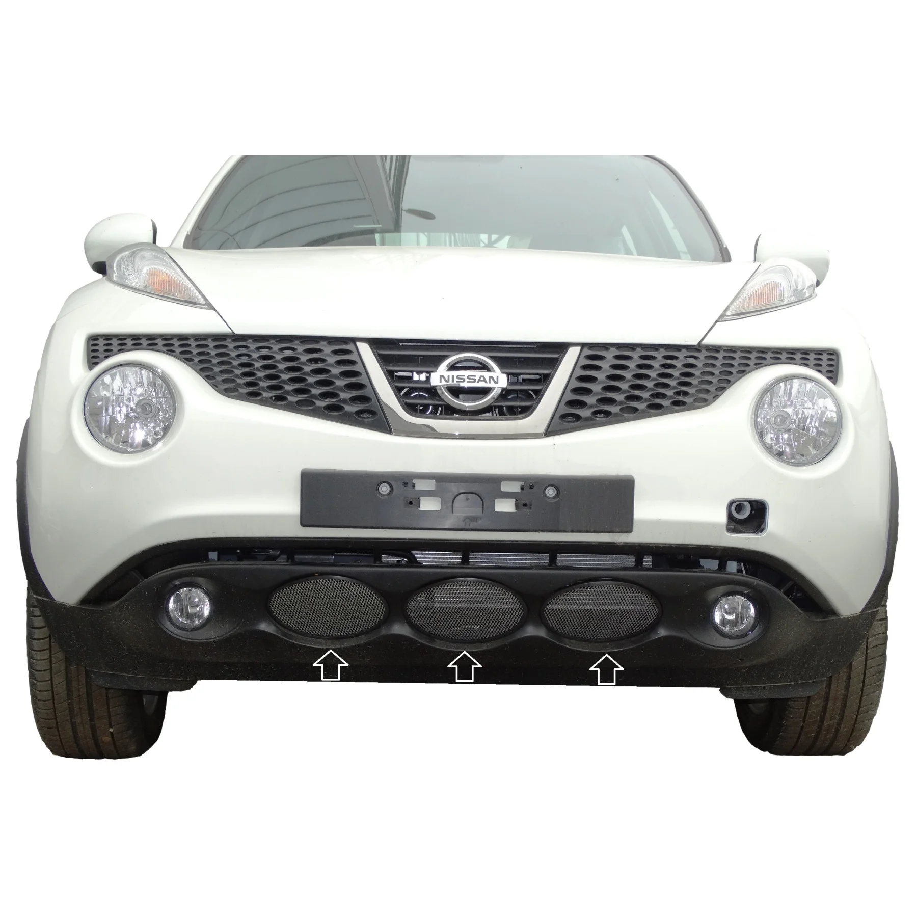 Защитная сетка на решетку радиатора Nissan Juke 2010-2014 защита от насекомых и камней |
