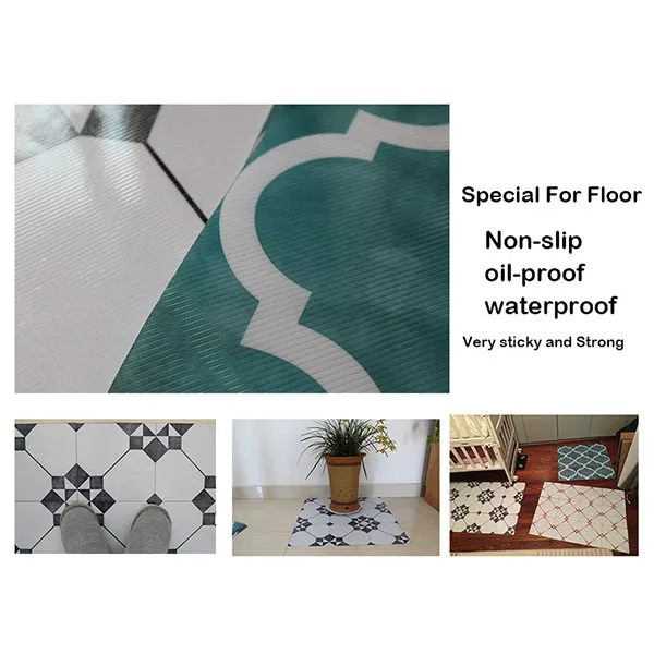 Мраморные Стикеры из ПВХ для керамической плитки водонепроницаемые пола в