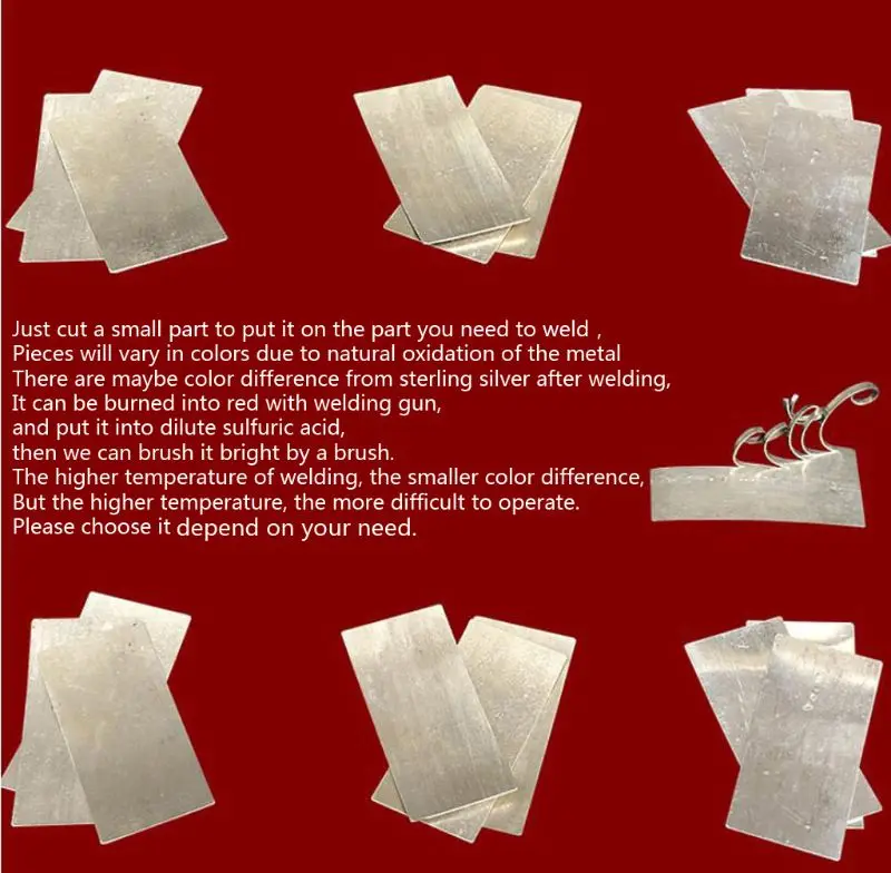 

Easy Medium Hard Silver Soldering Sheet Plate Jewelry Welding Plate Tool Metal Forming Stamping Embossing Etching Blanks 85LB