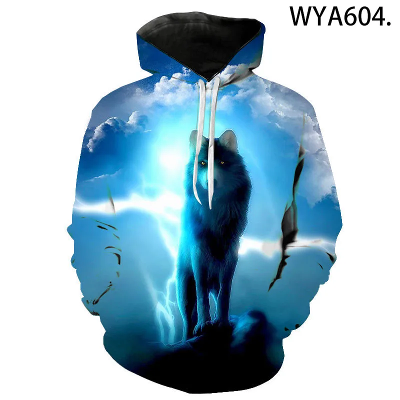 

2020 New Hoodies Wolf Animal Series Fashion Men Women Children 3D Printed Sweatshirt Streetwear Boy Girl Kids Cool Pullover Tops