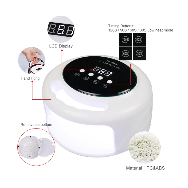 

UV LED Lamp for Nails 86W Lamp for Gel Polish Drying Lamp 39 LEDs Lamp for All Kinds of Gel With Timer And Smart Sensor