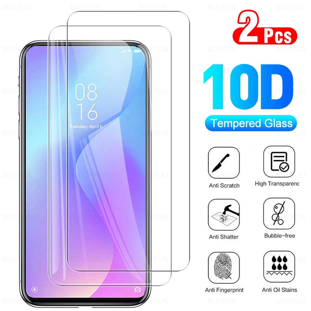 

2 шт. Защитное стекло для Xiaomi Mi 9T 9TPro 9Lite 9se 9Pro 9 6,39 "Pro Lite, защита экрана, закаленная пленка на M1903F10G