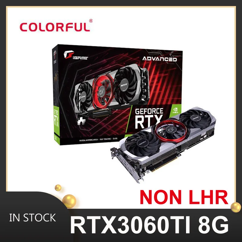 

Graphics color card RTX 3060ti LHR 8GB 256bit gddr6 NVIDIA format graphics card 3090 3070 3080ti GPU
