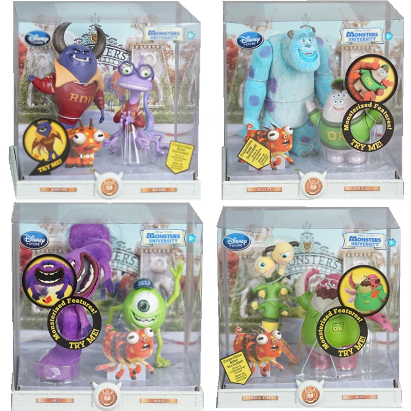 Экшн фигурки Disney Pixar Monsters University Inc Джеймс П. Sullivan Mike Wazowski Mr.Q Модель подарок|Игровые