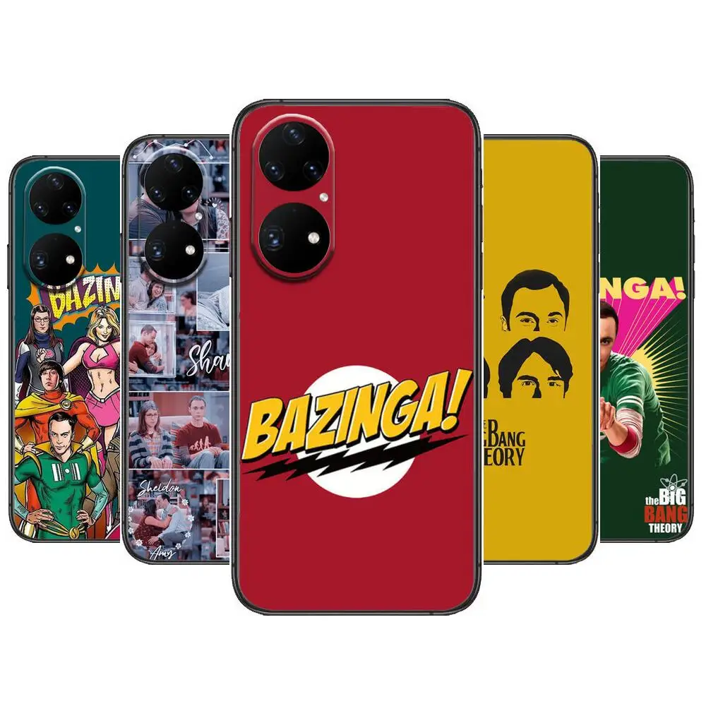 

Bazinga The Big Bang Theory Phone Case For Huawei p50 P40 p30 P20 10 9 8 Lite E Pro Plus Black Etui Coque Painting Hoesjes comic