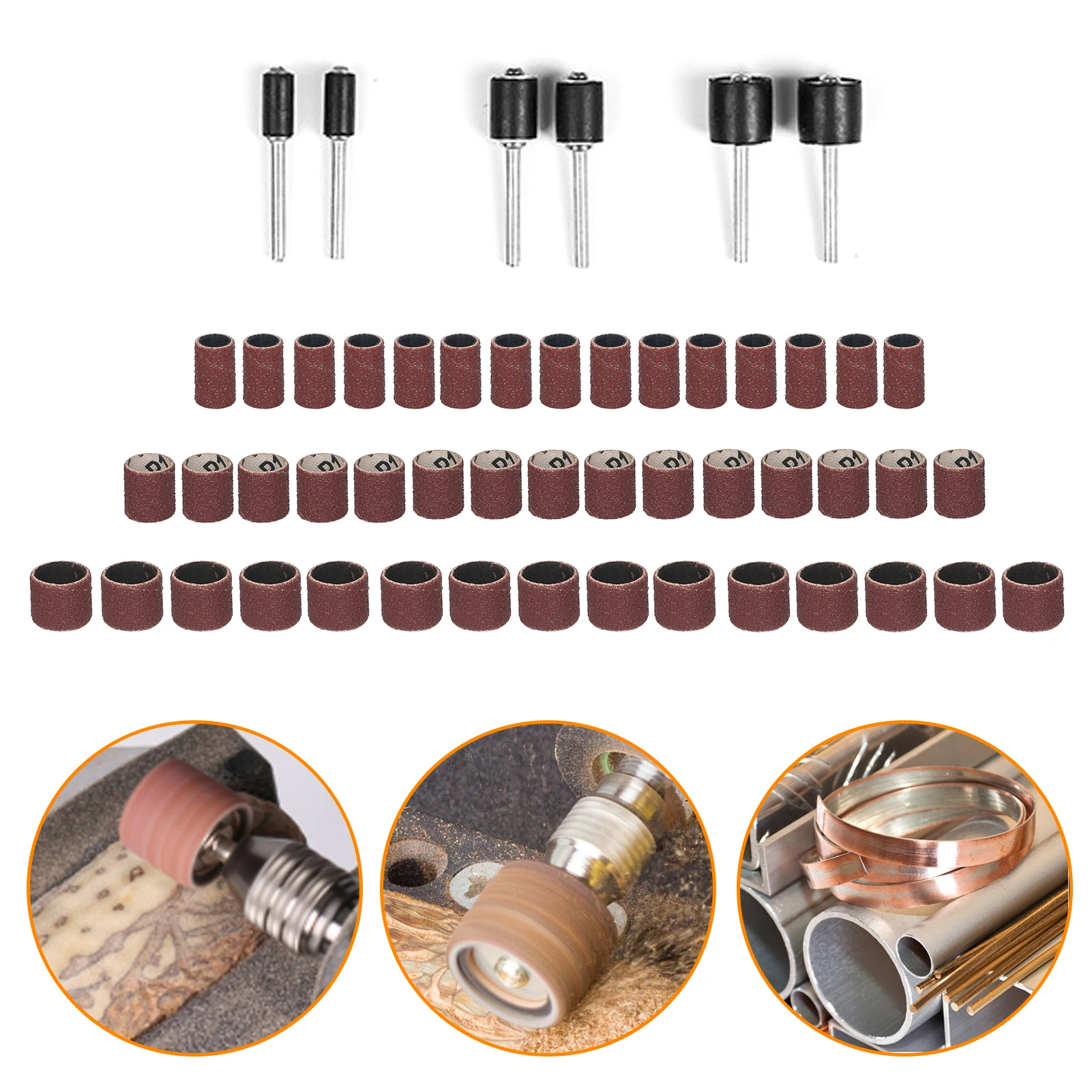 Набор шлифовальных барабанов 51 набор для мощного вращающегося инструмента с 45