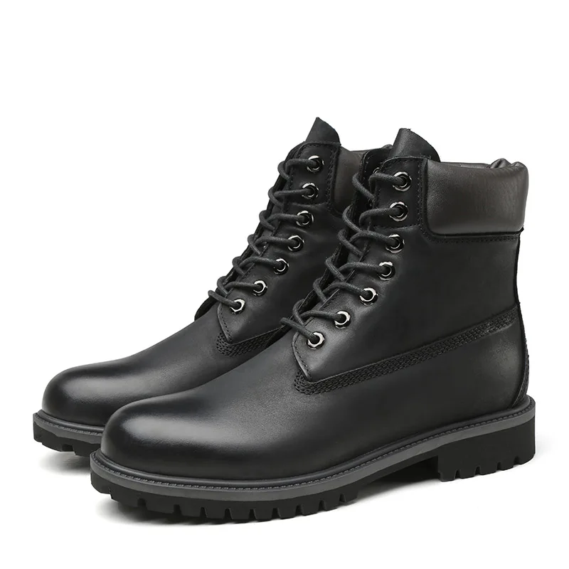 Качественные Классические мужские ботинки для пустыни из нубука и натуральной