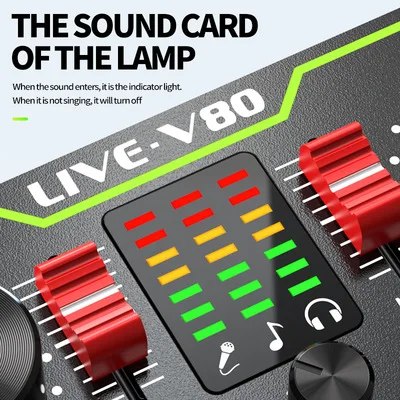 Конденсаторный микрофон Webcast BM800 с функцией прямого эфира Bluetooth USB для записи DSP